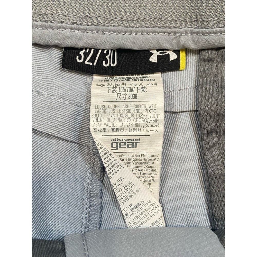 Under Armour UA Golf Pants‎ Men 32x30 Loose All Season Gear Performance Stretch - Picture 3 of 7